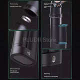 220V Electric Coffee Bean Grinder Home 100W Small Hand Drip Automatic Grinding Machine Quiet Grinding Aluminum Body CNC Cutter