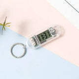 Digital Wall Watch Keychain Clock Transparent Mini Electronic Watch Clock Dedicated Silent Convenient Schedule For Study Exams