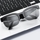 BT Smart Glasses Real-Time 150+ Language Translation Bone-Conduction Music Glasses Built-in Speakers Voice Control for Men Women