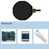 7" Round LCD 1080X1080 LCD Screen with MIPI LCD Controller Board