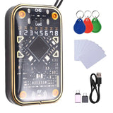 Chameleon V2.0 RFID Smart Chip Reader Emulator Card Decode 125Khz 13.56Mhz NFC Duplicator 3X UID Keychain+ 7X UID Cards