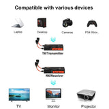 400m 300m Wireless HDMI Transmitter and Receiver Extender Video Splitter 250m Share DVD Camera PC Laptop To TV Monitor Projector