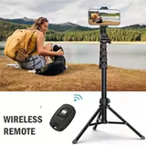 160Cm Tripod For Cell Phone Camera Phone Stand Tripod With Remote And Phone Holder Portable Tripod Video Recording