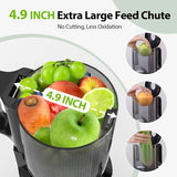 2025 Premium Cold Press Juicer - Wide Mouth Design for Whole Fruits & Vegetables (High Juice Yield, Easy