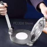 6/8 Inches DIY Tortilla Press Maker Aluminium Alloy Manual Pastry Press Machine Kitchen Tool Dumpling Maker for Wonton or Pizza