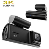 Dash Cam 4K 2160P UHD WiFi for Car DVR Camera Video Recorder Auto Night Vision WDR Voice Control Wireless 24H Parking Mode