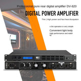 Professional digital amplifier, high-power pure secondary power supply, two channels, household KTV, stage singing, performance, household