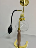 Perfume Bottle Scent Test Bottle Brass Perfume Scent Essential Oil Coffee Test Glass Bottle Brass Perfume Scent with Stand