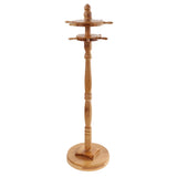 11 Pin Chinese Brush Penholder Calligraphy Rack Round Wooden