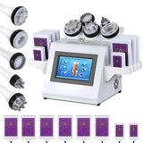 6 In 1 Ultrasonic 80k Laser Fat Cavitation Machine Facial Massager RF Eye Firming EMS Skin Elasticity Elasticity Red Light Thera