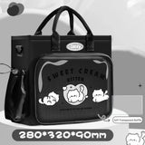 High Quality Thick Tutoring Bag Waterproof Portable Backpack Transparent Large Capacity Handbag School Office