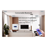 1 Piece Smart Home In Wall Volume Control With 20W X 2CH Amplifier Audio Plastic+Metal (Black)