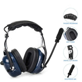 Noise Cancelling Aviation Microphone Headset Earpiece VOX Volume Adjustment for Baofeng UV-5R Kenwood for Retevis H777 Radio