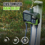 RAINPOINT Sprinkler Timer 3 Zone Programmable Water Timer for Garden Hose Faucet Timer for Automatic/Manual/Rain Delay Watering