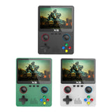 X6 Game Console 3.5 Inch IPS Screen Portable Game Console 2000mAh ATJ22735 32bit RISC Support Handle Connection Children Gifts