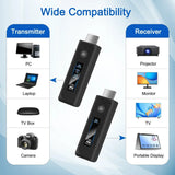 165FT/60M Wireless HDMI-compatible Transmitter and Receiver LED Display 1080P HD Extender Kit for PC Monitor Projector TV Box