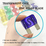 36pcs Maxi Blade Fuse Assortment Kit , 20A 30A 40A 50A 60A 70A 80A 100A  32V Large Blade Style Fuse For Motorcycle/Boat/Truck