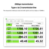 Dual-Bay NVME Docking Station Gen2X2 20Gbps M.2 NVME SSD Clone USB3.2 Type-C External Hard Disk Box B&M M Key M.2 M.3 NVME PCI-E
