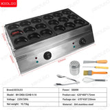 XEOLEO Electric Egg Burger Machine 2500W +2500W Pancake Maker Machine Poffertjes Machine Tartlet Waffle Machine