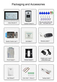 9 Inch Tuya Wifi Smart 1080P Video Door Phone Intercom System With 1Monitor and Doorbell Camera and 1 Lock Set Phone APP Unlock