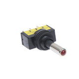 5 PCS LED Light Indicator SPST 2 Position 3Pin ON OFF DC12V Self-locking LED Switch ASW-15D 12MM Automotive Toggle Switch