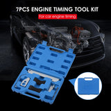 7pcs Steel Engine Timing Tool Kit Car Engine Camshaft Tensioning Locking Alignment Tool Compatible with Chevrolet Buick Cruze