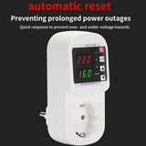 220V 63A Adjustable V/A Protective Socket Digital Display Self-resetting Over Voltage And Under Voltage Protector Safe Socket