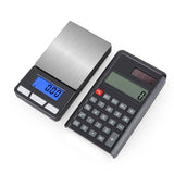 Solar Power Calculator Scale 200g 0.01g Precision Digital Jewelry Gold Gram Scales Blue LCD Portable Weight Balance 500g 0.1