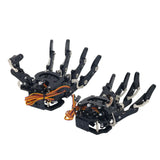 Robot Mechanical Claw Clamper Arm Five Fingers Right Hand & Left Hand with Servos for Robot DIY Assembled