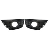 1 Pair Front Bumper Fog Light Grille Black Fog Lamp Cover Trim Replacement for Citroen C4 2004‑2008 Fog Light Frame Cover