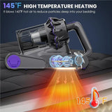 Vacuum Cleaner For Mattress Filter& Ultrasonic Technology, Handheld Versatile Cleaning Tool For Bed, Sofa, Couch, Crib(US P