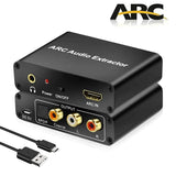 192KHz ARC Audio Adapter Extractor Digital to Analog Audio Converter DAC SPDIF Coaxial RCA 3.5mm Jack Output For TV Monitor