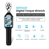 New Digital Preset Torque Wrench 1/2" 3/8" 1/4" Bidirectional Ratchet Head Professional Adjustable Bicycle Repair Hand Tools