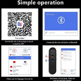 T4 Wireless Smart Translator, portable 97-language two-way real-time instant voice translation APP, Bluetooth multi-language
