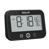 IP54 Waterproof Bathroom Wall Clock Touch Digital Temperature Humidity Meter Shower Kitchen Audible Alarm Clocks Countdown Timer