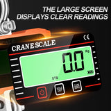 1500KG Digital LCD Crane Scale 500kg/1T High Load Industrial Heavy Duty Alloy Hook Lock Weighing Balance N/lb/kg Hanging Scales