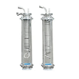 2" OD64mm Reflux Homebrew Coil Condenser Dimroth With 2"Sight Glass Diopter For Moonshine Distillation Column Cooling Coil 1 Pcs
