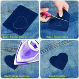 20pcs Ironing Stitching Denim Fabric Patch DIY Design Jeans  Denim Patch Repair Kit Household Apparel Sewing Tool