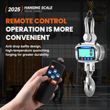 3-5T Industrial Digital Crane Scale High Precision 1kg LCD Display Hanging Hook Scales Temp-Humidity Mointor Remote Control