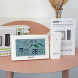 Baldr Wireless Weather Station Trend Forecast Digital LCD DCF Alarm Clock Calendar Hygrometer Thermometer Sensor -40℃ Backlight