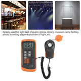 0-200 000 Lux Testing Illuminometer Illuminometer Luxmeter Illumination Tester LX1330B Digital Luxmeter LCD Display Light Meter
