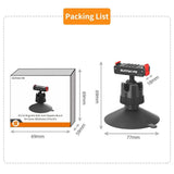 Magnetic Suction Cup Bracket Quick Release Ball Head Camera Mount 360 Rotatable Stable for DJI Osmo 360/Action 5 Pro/4/3