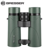 BRESSER ZT10x42 Professional Waterproof Binocular Telescope FMC Coating Low Light Night Vision HD Binoculars for Hunting Camping