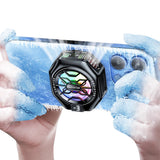 2 in 1 Magnetic/Back-clip Fast Cooling Phone Cooler with Digital Display Mobile Cooling Fan Portable Phone Radiator Cooling Fan