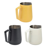 Milk Frothing Pitcher Thickened Frother Cup 450ml with Pointed Spout for Coffee Machine Cafe