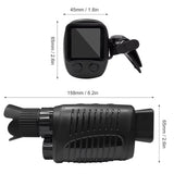 Ponbos R7 Rechargeable HD Digital Monocular Telescope 5X Zoom 300M Infrared Night Vision for Hunting Camping Recording Video