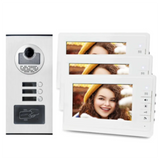 Residential Apartment 3 Unit Video Intercom Doorbell System Home Door Phone Intercom System EU Plug