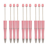 10 Pieces Bead Ballpoint Pens Cute Black Ink School Writing Supplies Beadable Pens for Drawing Office Teacher Students Classroom