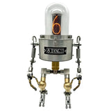 Single Tube Stainless Steel Robotic IN18 Glow Tube Clock IN-18