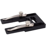 Microscope Slide Holder - Spring-Loaded, Aluminum Alloy, with Mounting Holes for Translation Stage (100x65mm)